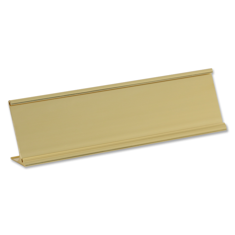 Nameplate Desk Holder Gold 2 In X 10 In Signs Sku Hc Dh210 G