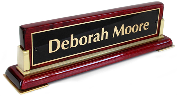 Wood Name Plates Brass Name Plates Desk Signs For Banks Law